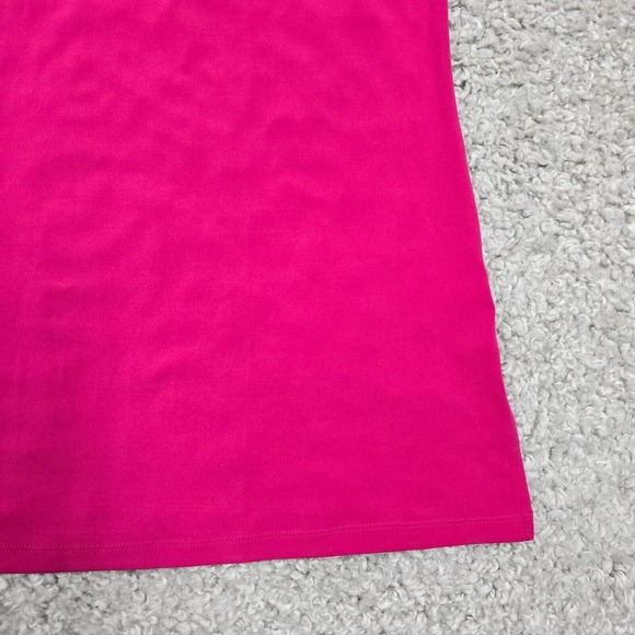 Susan Graver Top Women 1X Pink Liquid Knit Stretch Office Minimalist Casual Tank - Picture 2 of 8